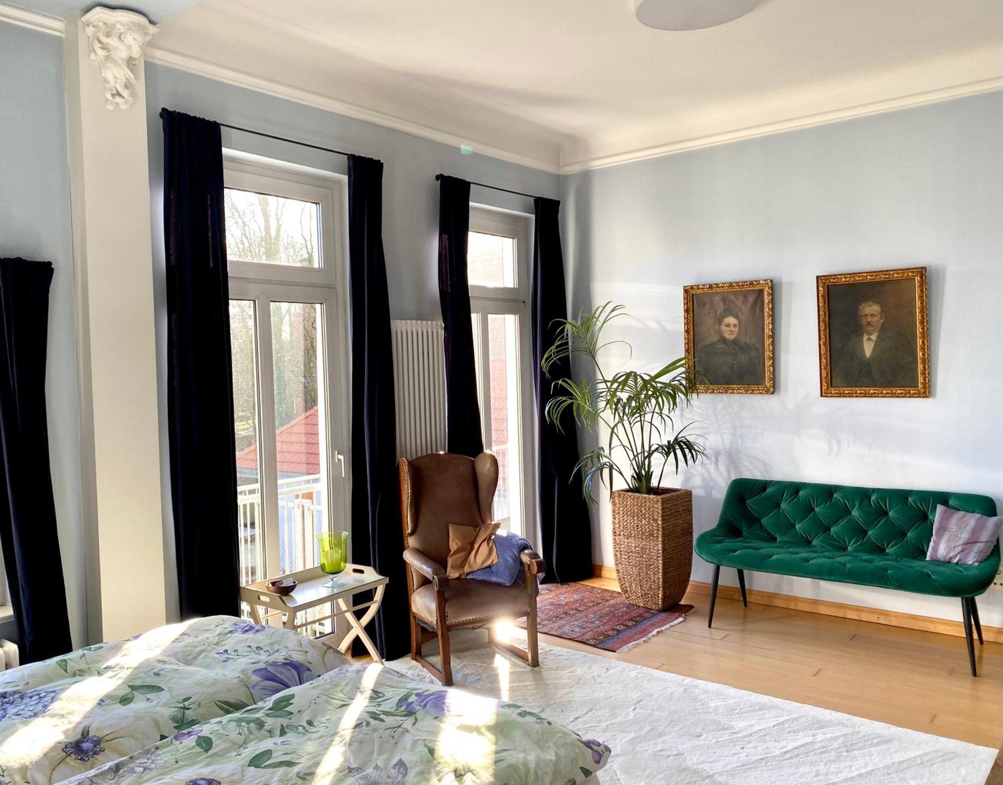 Ruhige Wohnung In Zentral Gelegener Gruenderzeitvilla Oldemburgo Exterior foto